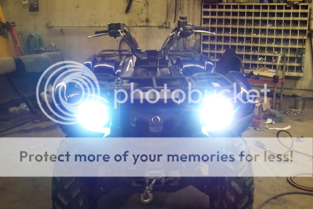 HID Lights installed Yamaha Grizzly ATV Forum