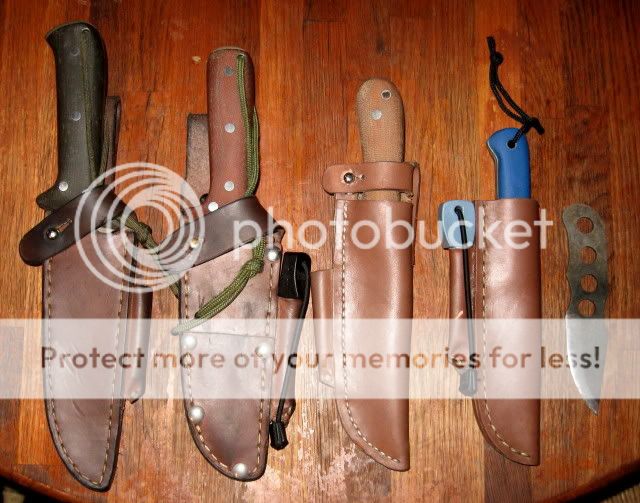 Loop for ferro rod on knife sheaths